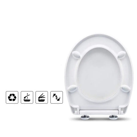 Plush MDF Padded Toilet Seat With Quick Release Hinges And Vivid Drip Pattern Print For Standard Round Bowls top view with white frame