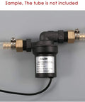Top Notch DC 12V Solar Hot Water Heater Circulation Pump With Brushless Motor showing brass fittings and power label.