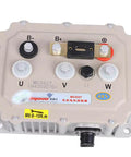 Heavy Duty EV Car Controller For 48V 60V 72V AC Motor Drives in aluminum housing with connectors and labels.