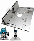 Heavy Duty Router Table Insert Plate For Active Workshop Builds Rock Solid With Dependable Miter Gauge Guide and Corrosion Resistant Aluminum Profile