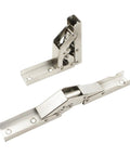 Two Pack Folding Cabinet Hinges 90 Degree For Doors Shelves Benches Tables Heavy Duty Rustproof Steel Adjustable hardware