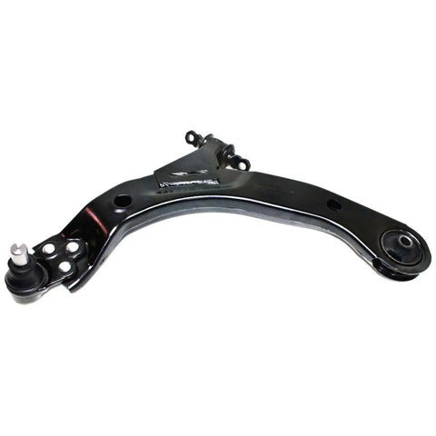 Heavy Duty Control Arm And Ball Joint Suspension Kit Front Lower Left Right Set Of 4 For Chevrolet side view of a control arm with ball joint.