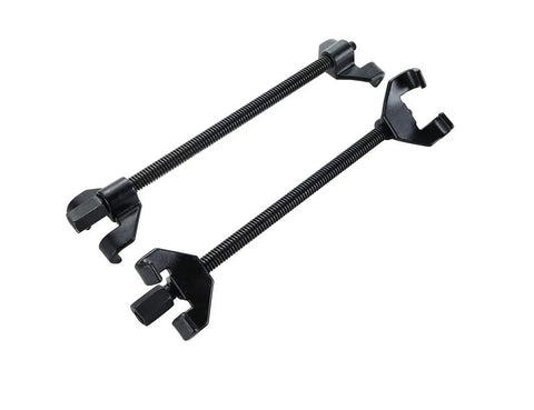 14 Inch Coil Spring Compressor Tool For MacPherson Suspension Struts, heavy-duty forged steel, shown in black, side view