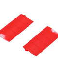Replacement Red Side Wing Panels For Bell 206 RC Helicopter C138 High Strength Lightweight Plastic Upgrade Set Built Tough