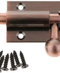 WUUWCHODC Sliding Barrel Bolt Door Lock Gate Latch Heavy Duty Security with screws for easy installation.