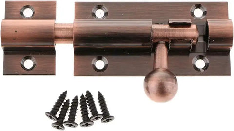 WUUWCHODC Sliding Barrel Bolt Door Lock Gate Latch Heavy Duty Security with screws for easy installation.