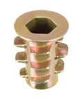 Beefy Zinc Alloy M4 Furniture Threaded Insert Nuts, 10mm Length, 8mm OD, Internal Threads M4, 50 Pack For Wood Furniture