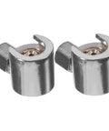 2 Piece Silver Button Head Grease Coupler Set For Iron And Zinc Alloy Nozzles Easy To Use Connection Leak Proof Durable And Long Lasting Fittings