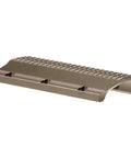Elite Control Bridge Forend Attachment In Flat Dark Earth With Heat Mirage Reduction For Acc Chassis angled view