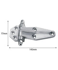 Heavy Duty Refrigerator Door Hinge Replacement Fridge Steel Hardware for smooth daily opening, 145mm long, 77mm wide.