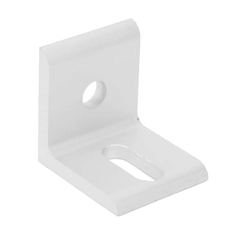 Single piece from 10 Pack Right Angle Corner Brackets Aluminum L Shaped Braces Heavy Duty Fasteners For Strong Furniture Support And Industrial Connections
