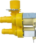 Washing Machine Solenoid Valve Replacement Kit F8286401 No Hassle Direct Fit For Compatible Washers Durable Dual Material Housing Easy Install Verify Model Compatibility With Your Manufacturer Size Chart. yellow dual-outlet valve