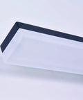 Close-up of 24 Inch Modern LED Vanity Light For Bathroom In Black Painted Finish Dimmable 24W Cold White 5000K 1680 Lumens.