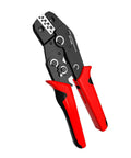No Sweat Ratcheting Wire Crimping Tool With Auto Release Handle And Chrome Moly Jaws for open barrel terminals, 23-16 AWG.