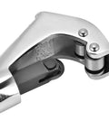 Detail of the Jiawu Durable Fiber Optic Cable Cutter And Wire Stripper Tool For Electricians, silver finish, 12.6 cm, with robust metal construction.