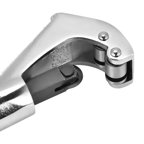 Detail of the Jiawu Durable Fiber Optic Cable Cutter And Wire Stripper Tool For Electricians, silver finish, 12.6 cm, with robust metal construction.