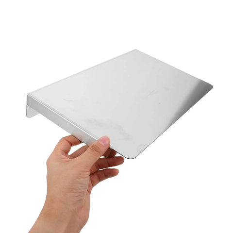Person holding a Heavy Duty Stainless Steel Ev Charging Station Cover Weatherproof Rain Shield for Outdoor Electric Vehicle Equipment.