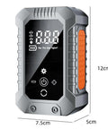 Portable Wireless Tire Inflator With Digital Pressure Gauge No Sweat Air Compressor For Cars Motorcycles Bikes And Balls Road Trip Ready Quick Fix, digital display with psi readings.