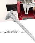Six Inch Vernier Caliper Carbon Steel Metric 0 To 150mm Manual Micrometer Caliper With 0.02mm Accuracy in use measuring object