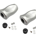 Upgrade Your Water Drop Reel With This Super Lightweight Abs Fishing Handle Grip Knob For Smooth Casting And Effortless Retrieval That Fits Most Carbon Fiber Rocker Handles Perfectly Made For Serious Anglers Who Want A Pro Feel Without The Bulk silver ABS fishing handle grip knob, 9g, with hardware