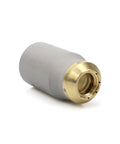 4 Pack 9-8237 Plasma Shield Cups For Thermal Dynamics SL60 SL100 Cutting Torch Consumables Replacement Kit Pro Grade Durable Shield Cups Lightweight Premium Material OEM Compatible Not Original, gray shield cup with brass end