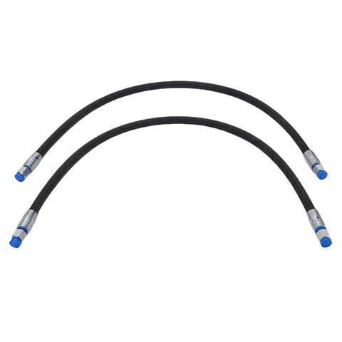 2 Pack Excavator Diverter Valve Hoses With Quick Connects One Quarter Inch Interface M14 Rubber Hoses Rated 60 MPa 8702 PSI