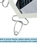 Heavy Duty Miter Spring Clamps Kit For Woodworking Pros With Rustproof Steel Pliers, Spring Loaded Tools Perfect For Picture Framing And Corner Bonding Projects Plus Storage Ring For Easy Organizing.