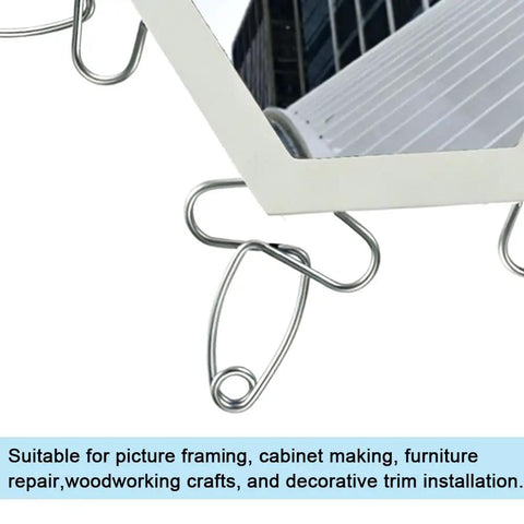 Heavy Duty Miter Spring Clamps Kit For Woodworking Pros With Rustproof Steel Pliers, Spring Loaded Tools Perfect For Picture Framing And Corner Bonding Projects Plus Storage Ring For Easy Organizing.