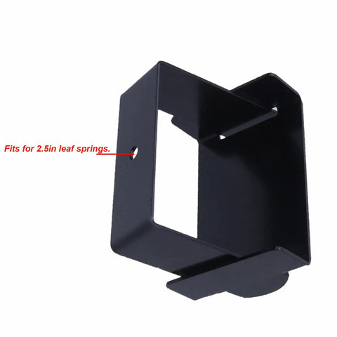 Upgrade Your Ride With These Tough 4 Piece Stainless Steel Leaf Spring Clamp Kit Heavy Duty 2.5 Inch Wide Design Boosts Axle Torque And Stability Perfect Trucks Trailers Campers Black No Rust Guaranteed black steel leaf spring clamp for 2.5 in leaf springs