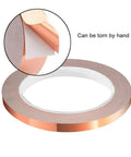 Copper Foil Tape With Conductive Adhesive, 4 Rolls In Sizes 0.2, 0.24, 0.3, 0.4 Inch, 22 Yards Each, Double Sided Conductivity, roll close-up