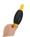 Portable Transfer Pump For Trucks, Cars, And Boats - Manual Siphon Pump For Fast Liquid Transfer, Easy Extraction, No Spill Design, Anti Leak Air Feature, Great For Yachts And Heavy Equipment Tools, black and yellow hand pump