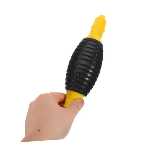Portable Transfer Pump For Trucks, Cars, And Boats - Manual Siphon Pump For Fast Liquid Transfer, Easy Extraction, No Spill Design, Anti Leak Air Feature, Great For Yachts And Heavy Equipment Tools, black and yellow hand pump