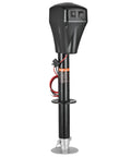 VEVOR 5000 lb electric trailer tongue jack, black housing with mounting flange and visible red wiring