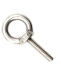 Stainless Steel M8 Ring Eye Bolts Set 32mm Threaded Length, 20mm Ring Inner Diameter, 8mm Ring Thickness, 304 Grade close-up