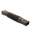 Two Pack Brown Flexible Downspout Extension Gutter Connector For Rainwater Drainage Fits Most 2x3 And 3x4 Downspouts Easy Bend