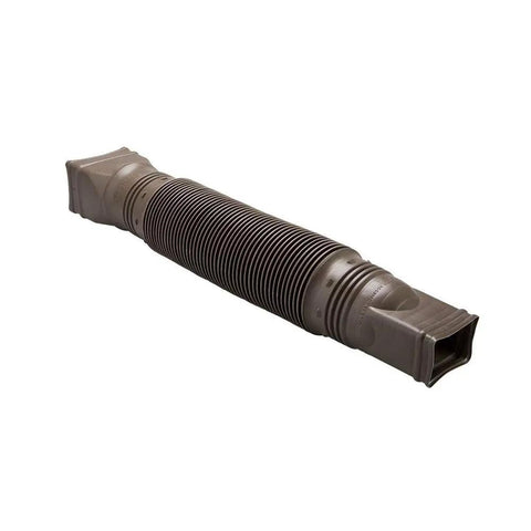 Two Pack Brown Flexible Downspout Extension Gutter Connector For Rainwater Drainage Fits Most 2x3 And 3x4 Downspouts Easy Bend