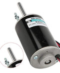 Heavy Hitter 30W Brushed DC Motor With Reversible CW CCW Spin And Serious Torque for DIY robot projects, 24V, detailed view.