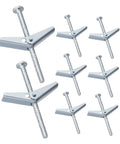 Heavy Duty Toggle Bolt And Wing Nut Kit For Reliable Drywall Anchoring 30 Sets, Easy Mount For Securing Heavy Items, Office Decor, Shelves And Wall Art, Durable Drywall Screws And Anchors For Versatile DIY Projects, silver metal toggle bolts