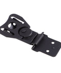 Beefy Heavy Duty Toggle Latch Set With Hasp Butterfly Lock and Cam Lock Clip Pogo Spring Loaded Stainless Steel Black Finish