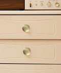 6pc Vintage Round Cabinet Knobs Gold Antique Finish With DIY Friendly Easy Install Drawer Pulls For Cabinets, Doors, Wardrobe