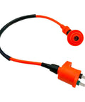 Orange GY6 6-Pin AC CDI Box With Ignition Coil And A7TC Spark Plugs For 50cc 80cc 125cc 150cc Scooters ATVs Go Karts Mopeds Pit Dirt Bikes