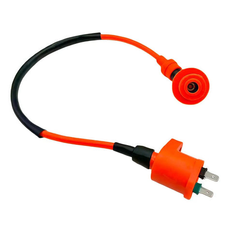 Orange GY6 6-Pin AC CDI Box With Ignition Coil And A7TC Spark Plugs For 50cc 80cc 125cc 150cc Scooters ATVs Go Karts Mopeds Pit Dirt Bikes