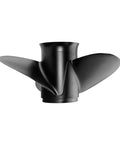 Front view of 14 X 19 Inch 3 Blade Right Hand Rotation Boat Propeller With 15 Spline For Suzuki DF90 DF100 DF115 DF140 Aluminum Alloy