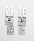 Heavy Duty Iron Sofa Connectors Set Of 4 For Sectional Couches And Beds Practical Silver Couch Clamps - top view