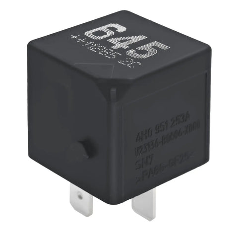 Beefy Heavy Duty 40A 12V DC 4 Pin SPST Auto Relay Pack Of 2 For VW Tiguan Q5 A4 Atlas OEM Direct Replacement