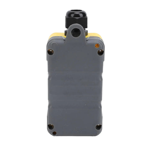 Pro Grade Rainproof Industrial Pushbutton Switch For Cranes And Hoists Up Down Driving Controller IP68 Strong Frame Flexible Buttons For Machines Automation Control AC2 gray rear view