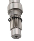 Heavy Duty Short Output Shaft For GY6 125Cc 150Cc ATV Scooter Go Kart Engine Replacement showing 19 spline drive and high carbon steel.