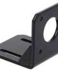 YVSPTIK 42 mm Nema 17 motor mounting bracket, side view, black metal, 6 pcs M3 screws
