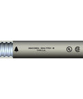 Heavy Duty Gray Pvc Flexible Electrical Conduit One Point Two Five Inches By Fifty Feet showing PVC jacket and metal core detail.