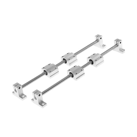 High Precision Linear Guide Rail Kit With 10mm Optical Axis Shaft And SCS10UU Bearing Blocks Perfect For Crazy Smooth 3D Printers And CNC Machines Featuring Zero Stick Slip Motion And Rock Solid Stability In A Complete Set, 10mm steel rail set